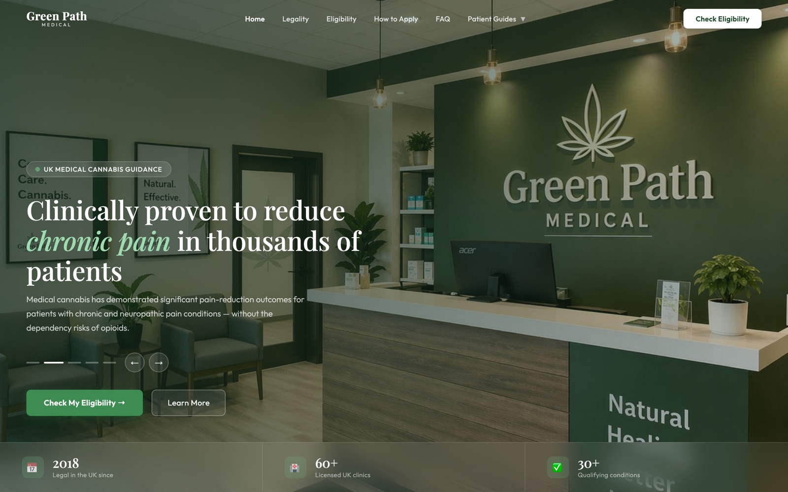 Green Path Medical homepage